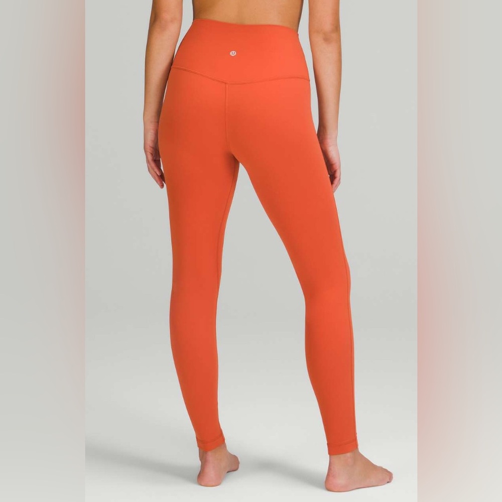 Lululemon Canyon Orange Align 6 28”
